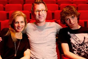 Father Figure. Image shows from L to R: Elaine Whyte (Lucy Montgomery), Tom Whyte (Jason Byrne), Dylan Whyte (Dominic Applewhite). Image credit: British Broadcasting Corporation. Father Figure. Image shows from L to R: Elaine Whyte (Lucy Montgomery), Tom Whyte (Jason Byrne), Dylan Whyte (Dominic Applewhite). Image credit: British Broadcasting Corporation.