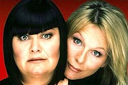 French And Saunders. Image shows from L to R: Dawn French, Jennifer Saunders. Image credit: British Broadcasting Corporation. French And Saunders. Image shows from L to R: Dawn French, Jennifer Saunders. Image credit: British Broadcasting Corporation.