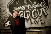 James Corden's World Cup Live. James Corden. Image credit: Amigo Television. James Corden's World Cup Live. James Corden. Image credit: Amigo Television.