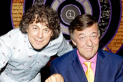 QI. Image shows from L to R: Alan Davies, Stephen Fry. Image credit: TalkbackThames. QI. Image shows from L to R: Alan Davies, Stephen Fry. Image credit: TalkbackThames.