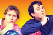 That Mitchell & Webb Sound. Image shows from L to R: Robert Webb, David Mitchell. Image credit: British Broadcasting Corporation. That Mitchell & Webb Sound. Image shows from L to R: Robert Webb, David Mitchell. Image credit: British Broadcasting Corporation.
