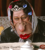 Arena: Whatever Happened To Spitting Image?. Image credit: HRH The Queen. Copyright BBC/Spitting Image Archive 1989/John Lawrence Jones. Arena: Whatever Happened To Spitting Image?. Image credit: HRH The Queen. Copyright BBC/Spitting Image Archive 1989/John Lawrence Jones.