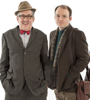 Count Arthur Strong. Image shows from L to R: Count Arthur Strong (Steve Delaney), Michael Baker (Rory Kinnear). Image credit: Retort. Count Arthur Strong. Image shows from L to R: Count Arthur Strong (Steve Delaney), Michael Baker (Rory Kinnear). Image credit: Retort.