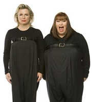 French And Saunders. Image shows from L to R: Jennifer Saunders, Dawn French. Image credit: British Broadcasting Corporation. French And Saunders. Image shows from L to R: Jennifer Saunders, Dawn French. Image credit: British Broadcasting Corporation.
