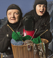 Gangsta Granny. Image shows from L to R: Gangsta Granny (Julia McKenzie), Ben (Reece Buttery). Image credit: British Broadcasting Corporation. Gangsta Granny. Image shows from L to R: Gangsta Granny (Julia McKenzie), Ben (Reece Buttery). Image credit: British Broadcasting Corporation.