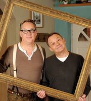 House Of Fools. Image shows from L to R: Vic (Vic Reeves), Bob (Bob Mortimer). Image credit: British Broadcasting Corporation. House Of Fools. Image shows from L to R: Vic (Vic Reeves), Bob (Bob Mortimer). Image credit: British Broadcasting Corporation.