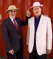 Just A Minute. Image shows from L to R: Nicholas Parsons, Paul Merton. Image credit: British Broadcasting Corporation. Just A Minute. Image shows from L to R: Nicholas Parsons, Paul Merton. Image credit: British Broadcasting Corporation.