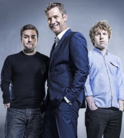 The Last Leg. Image shows from L to R: Alex Brooker, Adam Hills, Josh Widdicombe. Image credit: Open Mike Productions. The Last Leg. Image shows from L to R: Alex Brooker, Adam Hills, Josh Widdicombe. Image credit: Open Mike Productions.