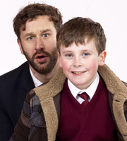 Moone Boy. Image shows from L to R: Sean Murphy (Chris O'Dowd), Martin (David Rawle). Image credit: Baby Cow Productions. Moone Boy. Image shows from L to R: Sean Murphy (Chris O'Dowd), Martin (David Rawle). Image credit: Baby Cow Productions.