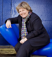 The News Quiz. Sandi Toksvig. Image credit: British Broadcasting Corporation. The News Quiz. Sandi Toksvig. Image credit: British Broadcasting Corporation.