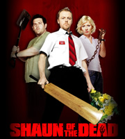 Shaun Of The Dead. Image shows from L to R: Ed (Nick Frost), Shaun (Simon Pegg), Liz (Kate Ashfield). Image credit: Working Title Films. Shaun Of The Dead. Image shows from L to R: Ed (Nick Frost), Shaun (Simon Pegg), Liz (Kate Ashfield). Image credit: Working Title Films.