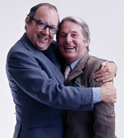 The Perfect Morecambe And Wise. Image shows from L to R: Eric Morecambe, Ernie Wise. Image credit: British Broadcasting Corporation. The Perfect Morecambe And Wise. Image shows from L to R: Eric Morecambe, Ernie Wise. Image credit: British Broadcasting Corporation.