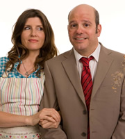 The Increasingly Poor Decisions Of Todd Margaret. Image shows from L to R: Alice (Sharon Horgan), Todd Margaret (David Cross). Image credit: RDF Television. The Increasingly Poor Decisions Of Todd Margaret. Image shows from L to R: Alice (Sharon Horgan), Todd Margaret (David Cross). Image credit: RDF Television.