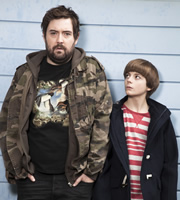 Uncle. Image shows from L to R: Andy (Nick Helm), Errol (Elliot Speller-Gillott). Image credit: Baby Cow Productions. Uncle. Image shows from L to R: Andy (Nick Helm), Errol (Elliot Speller-Gillott). Image credit: Baby Cow Productions.