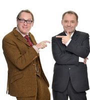 Image shows from L to R: Vic Reeves, Bob Mortimer. Image shows from L to R: Vic Reeves, Bob Mortimer.