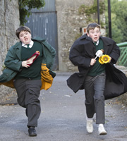 Moone Boy. Image shows from L to R: Padraic (Ian O'Reilly), Martin (David Rawle). Image credit: Baby Cow Productions. Moone Boy. Image shows from L to R: Padraic (Ian O'Reilly), Martin (David Rawle). Image credit: Baby Cow Productions.