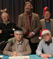 I'm Sorry I Haven't A Clue. Image shows from L to R: Tim Brooke-Taylor, Jack Dee, Stephen Fry, Graeme Garden, Barry Cryer. Image credit: British Broadcasting Corporation. I'm Sorry I Haven't A Clue. Image shows from L to R: Tim Brooke-Taylor, Jack Dee, Stephen Fry, Graeme Garden, Barry Cryer. Image credit: British Broadcasting Corporation.