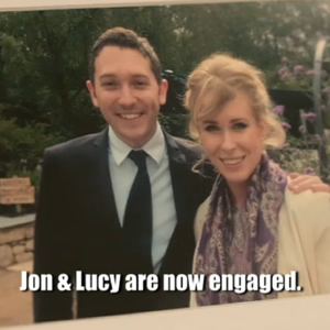 richardson jon lucy beaumont comedian engaged fellow comedy his revealed publicly engagement channel via tv show