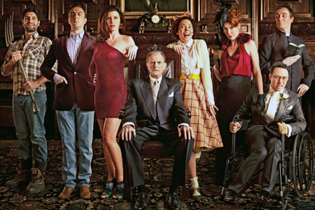 Bad Sugar. Image shows from L to R: Simon (Kayvan Novak), Rolph Cauldwell (Peter Serafinowicz), Lucy Cauldwell (Sharon Horgan), Ralphfred Cauldwell (David Bradley), Joan Cauldwell (Olivia Colman), Daphne Cauldwell (Julia Davis), Greg (Reece Shearsmith), Rodrigo (Derek Riddell). Image credit: Tiger Aspect Productions. Bad Sugar. Image shows from L to R: Simon (Kayvan Novak), Rolph Cauldwell (Peter Serafinowicz), Lucy Cauldwell (Sharon Horgan), Ralphfred Cauldwell (David Bradley), Joan Cauldwell (Olivia Colman), Daphne Cauldwell (Julia Davis), Greg (Reece Shearsmith), Rodrigo (Derek Riddell). Image credit: Tiger Aspect Productions.