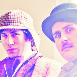 Max and Ivan Are Holmes and Watson. Image shows from L to R: Max Olesker, Ivan Gonzalez. 