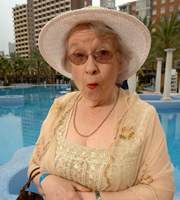 Benidorm. Noreen Maltby (Elsie Kelly). Image credit: Tiger Aspect Productions. Benidorm. Noreen Maltby (Elsie Kelly). Image credit: Tiger Aspect Productions.