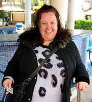 Benidorm. Terri (Charlotte Eaton). Image credit: Tiger Aspect Productions. Benidorm. Terri (Charlotte Eaton). Image credit: Tiger Aspect Productions.