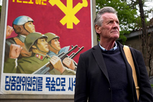 Michael Palin films travel series in North Korea