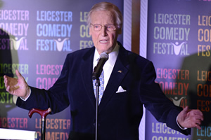 Nicholas Parsons collects Legend Of Comedy Award