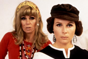 Absolutely Fabulous. Image shows from L to R: Patsy (Joanna Lumley), Edina (Jennifer Saunders). Copyright: Saunders And French Productions / BBC. Absolutely Fabulous. Image shows from L to R: Patsy (Joanna Lumley), Edina (Jennifer Saunders). Copyright: Saunders And French Productions / BBC.