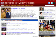 British Comedy Guide before the re-brand British Comedy Guide