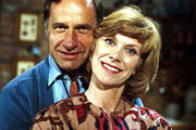 Butterflies. Image shows from L to R: Ben Parkinson (Geoffrey Palmer), Ria Parkinson (Wendy Craig). Copyright: BBC. Butterflies. Image shows from L to R: Ben Parkinson (Geoffrey Palmer), Ria Parkinson (Wendy Craig). Copyright: BBC.