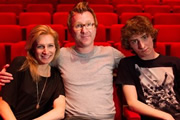 Father Figure. Image shows from L to R: Elaine Whyte (Lucy Montgomery), Tom Whyte (Jason Byrne), Dylan Whyte (Dominic Applewhite). Copyright: BBC. Father Figure. Image shows from L to R: Elaine Whyte (Lucy Montgomery), Tom Whyte (Jason Byrne), Dylan Whyte (Dominic Applewhite). Copyright: BBC.