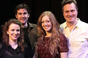 The Guns Of Adam Riches. Image shows from L to R: Cariad Lloyd, Adam Riches, Katharine Bennett-Fox, Jim Johnson. Copyright: BBC. The Guns Of Adam Riches. Image shows from L to R: Cariad Lloyd, Adam Riches, Katharine Bennett-Fox, Jim Johnson. Copyright: BBC.