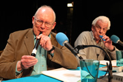 I'm Sorry I Haven't A Clue. Image shows from L to R: Graeme Garden, Barry Cryer. Copyright: BBC. I'm Sorry I Haven't A Clue. Image shows from L to R: Graeme Garden, Barry Cryer. Copyright: BBC.
