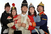 John Finnemore's Souvenir Programme. Image shows from L to R: Lawry Lewin, Carrie Quinlan, John Finnemore, Margaret Cabourn-Smith, Simon Kane. Copyright: BBC. John Finnemore's Souvenir Programme. Image shows from L to R: Lawry Lewin, Carrie Quinlan, John Finnemore, Margaret Cabourn-Smith, Simon Kane. Copyright: BBC.