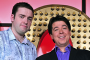 Live At The Apollo. Image shows from L to R: Jason Manford, Michael McIntyre. Copyright: Open Mike Productions. Live At The Apollo. Image shows from L to R: Jason Manford, Michael McIntyre. Copyright: Open Mike Productions.