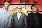 Live At The Apollo. Image shows from L to R: Greg Davies, Dara O Briain, Stewart Francis. Copyright: Open Mike Productions. Live At The Apollo. Image shows from L to R: Greg Davies, Dara O Briain, Stewart Francis. Copyright: Open Mike Productions.
