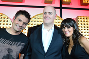 Live At The Apollo. Image shows from L to R: Danny Bhoy, Dara O Briain, Nina Conti. Copyright: Open Mike Productions. Live At The Apollo. Image shows from L to R: Danny Bhoy, Dara O Briain, Nina Conti. Copyright: Open Mike Productions.