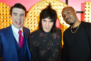 Live At The Apollo. Image shows from L to R: Al Porter, Noel Fielding, Dane Baptiste. Copyright: Open Mike Productions. Live At The Apollo. Image shows from L to R: Al Porter, Noel Fielding, Dane Baptiste. Copyright: Open Mike Productions.