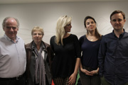 Men About The House. Image shows from L to R: Tony Props (Geoffrey McGivern), Hilary Crench (Selina Cadell), Sue Brush (Morgana Robinson), Eve Feevis (Ingrid Oliver), Adam (Fergus Craig). Copyright: BBC. Men About The House. Image shows from L to R: Tony Props (Geoffrey McGivern), Hilary Crench (Selina Cadell), Sue Brush (Morgana Robinson), Eve Feevis (Ingrid Oliver), Adam (Fergus Craig). Copyright: BBC.