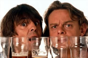 Men Behaving Badly. Image shows from L to R: Tony Smart (Neil Morrissey), Gary Strang (Martin Clunes). Copyright: Hartswood Films Ltd. Men Behaving Badly. Image shows from L to R: Tony Smart (Neil Morrissey), Gary Strang (Martin Clunes). Copyright: Hartswood Films Ltd.