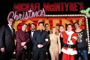 Michael McIntyre's Comedy Roadshow. Image shows from L to R: Sean Lock, Jack Dee, David Mitchell, Michael McIntyre, Rhod Gilbert, Kylie Minogue, James Corden, Rob Brydon, Miranda Hart. Copyright: Open Mike Productions. Michael McIntyre's Comedy Roadshow. Image shows from L to R: Sean Lock, Jack Dee, David Mitchell, Michael McIntyre, Rhod Gilbert, Kylie Minogue, James Corden, Rob Brydon, Miranda Hart. Copyright: Open Mike Productions.
