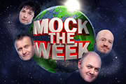 Mock The Week. Image shows from L to R: Hugh Dennis, Chris Addison, Dara O Briain, Andy Parsons. Copyright: Angst Productions. Mock The Week. Image shows from L to R: Hugh Dennis, Chris Addison, Dara O Briain, Andy Parsons. Copyright: Angst Productions.
