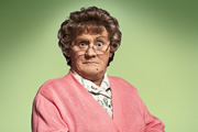 Mrs. Brown's Boys. Agnes Brown (Brendan O'Carroll). Copyright: BBC / BocPix. Mrs. Brown's Boys. Agnes Brown (Brendan O'Carroll). Copyright: BBC / BocPix.