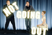 Not Going Out. Image shows from L to R: Tim (Tim Vine), Lee (Lee Mack), Kate (Megan Dodds). Copyright: Avalon Television / Arlo Productions. Not Going Out. Image shows from L to R: Tim (Tim Vine), Lee (Lee Mack), Kate (Megan Dodds). Copyright: Avalon Television / Arlo Productions.