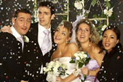 Two Pints Of Lager And A Packet Of Crisps. Image shows from L to R: Gary 'Gaz' Wilkinson (Will Mellor), Jonny (Ralf Little), Janet (Sheridan Smith), Donna Henshaw (Natalie Casey), Louise (Kathryn Drysdale). Copyright: BBC. Two Pints Of Lager And A Packet Of Crisps. Image shows from L to R: Gary 'Gaz' Wilkinson (Will Mellor), Jonny (Ralf Little), Janet (Sheridan Smith), Donna Henshaw (Natalie Casey), Louise (Kathryn Drysdale). Copyright: BBC.