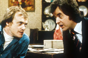 Whatever Happened To The Likely Lads?. Image shows from L to R: Terry Collier (James Bolam), Bob Ferris (Rodney Bewes). Copyright: BBC. Whatever Happened To The Likely Lads?. Image shows from L to R: Terry Collier (James Bolam), Bob Ferris (Rodney Bewes). Copyright: BBC.