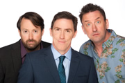 Would I Lie To You?. Image shows from L to R: David Mitchell, Rob Brydon, Lee Mack. Copyright: Zeppotron. Would I Lie To You?. Image shows from L to R: David Mitchell, Rob Brydon, Lee Mack. Copyright: Zeppotron.