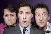 Would I Lie To You?. Image shows from L to R: David Mitchell, Rob Brydon, Lee Mack. Copyright: Zeppotron. Would I Lie To You?. Image shows from L to R: David Mitchell, Rob Brydon, Lee Mack. Copyright: Zeppotron.