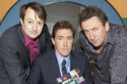 Would I Lie To You?. Image shows from L to R: David Mitchell, Rob Brydon, Lee Mack. Copyright: Zeppotron. Would I Lie To You?. Image shows from L to R: David Mitchell, Rob Brydon, Lee Mack. Copyright: Zeppotron.
